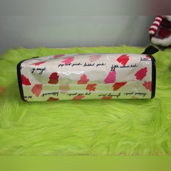 Kate Spade "Lipstick Swatch"  PVC coated makeup travel case(Set Of 2)- EUC - Picture 15 of 16